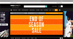 Desktop Screenshot of prodirectcricket.com